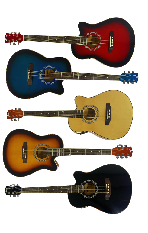 Colorful Acoustic Guitars Collection
